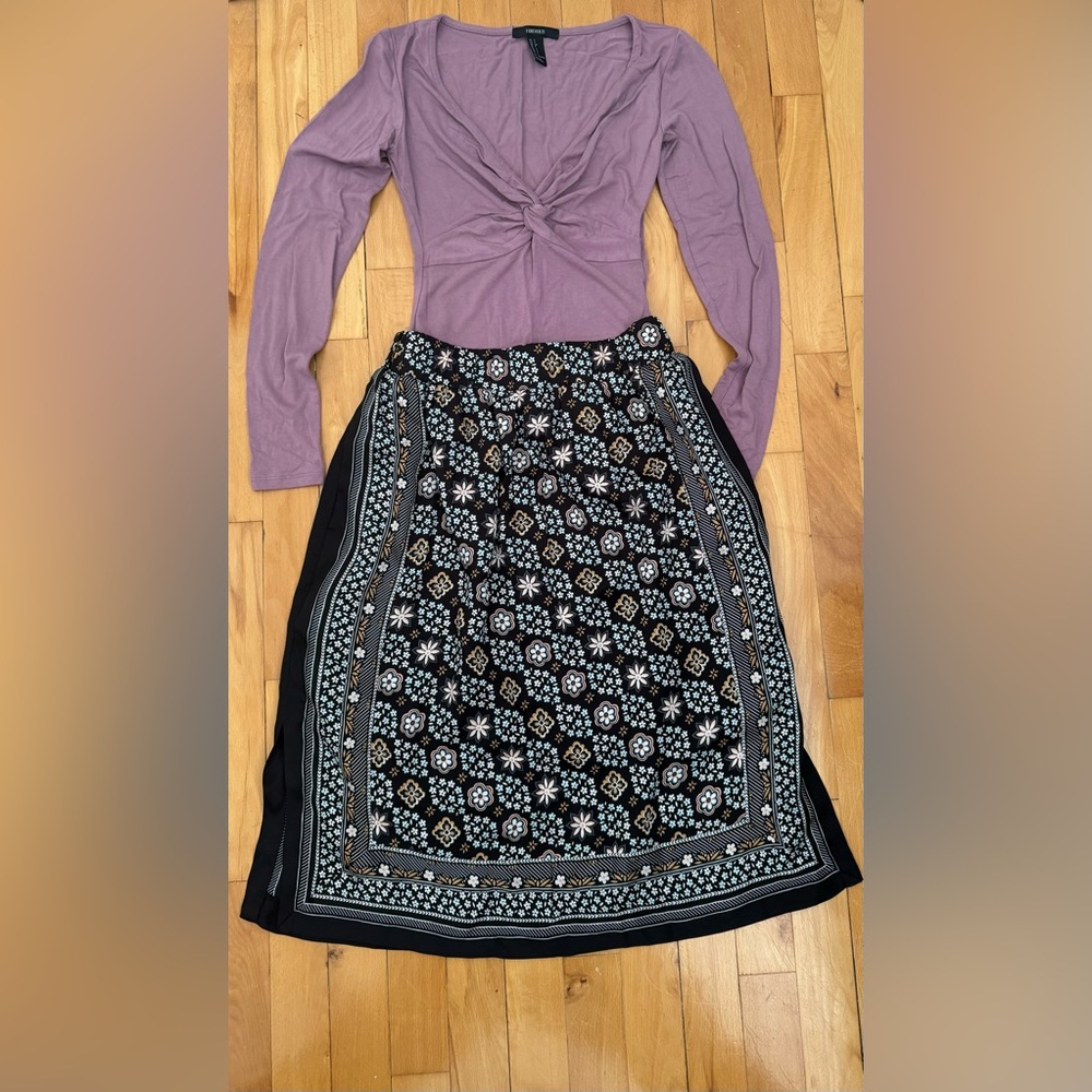 Ann Taylor Floral Printed Skirt